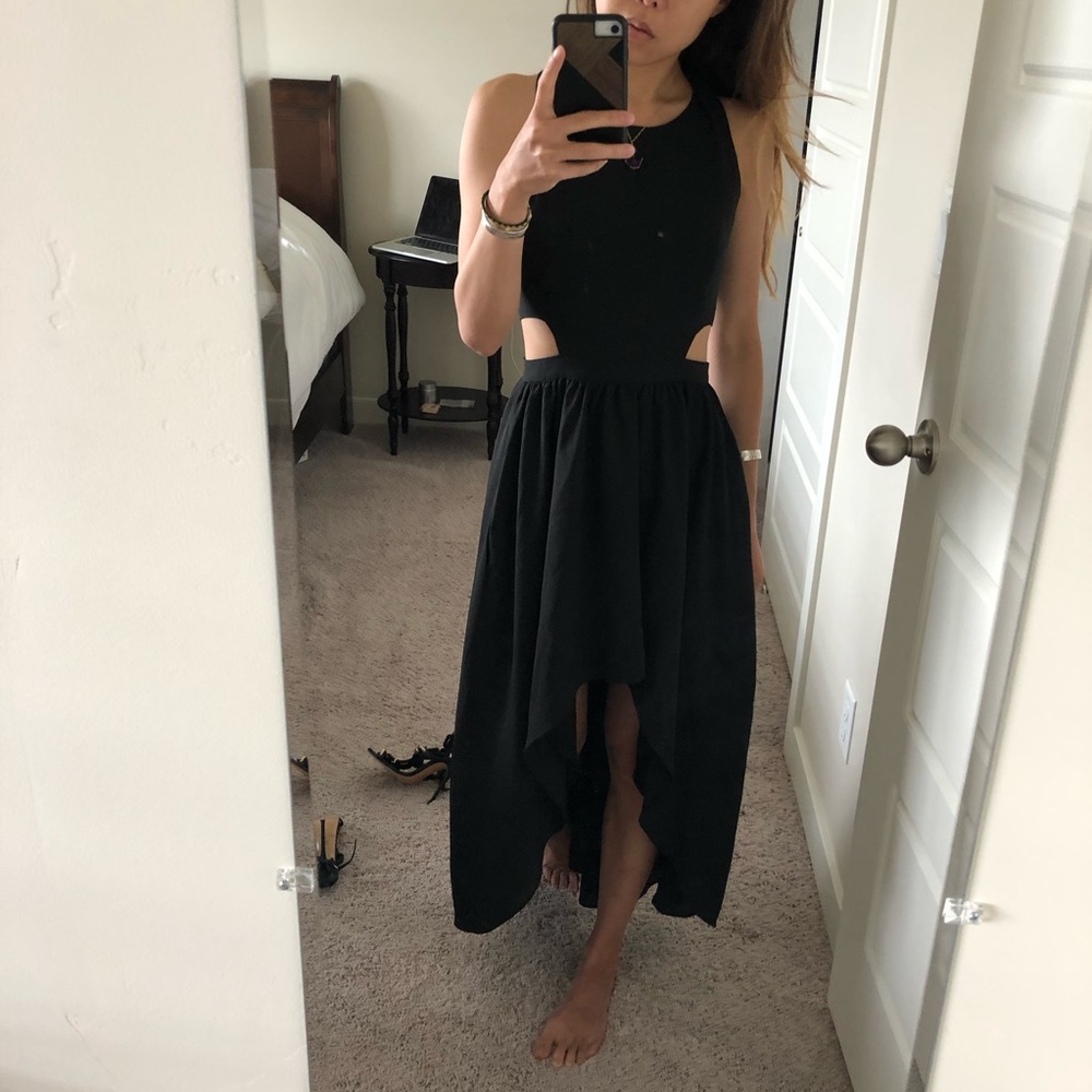 Lovers + friends black cutout dress NWOT